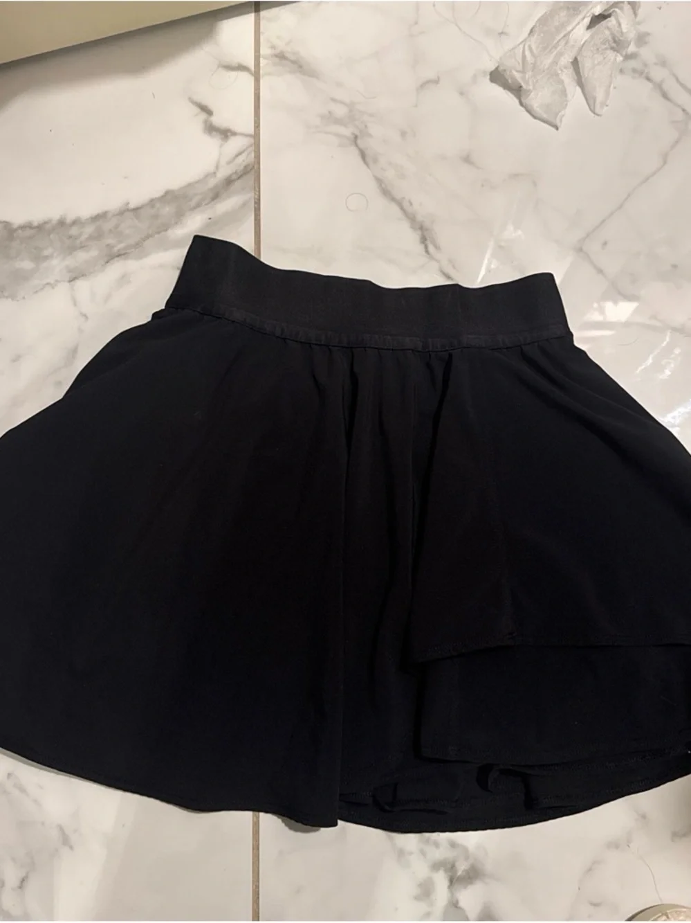 Black Women's Athletic Skater Skirt - Picture 3 of 3